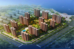 岳阳县荣湾外滩项目位于岳阳县富荣西路与长丰路交口