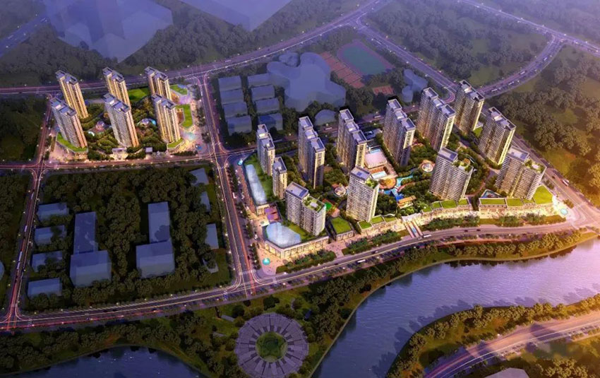 衡阳高新现代城项目位于蒸湘区陆家新区中央大道与临水路交汇处