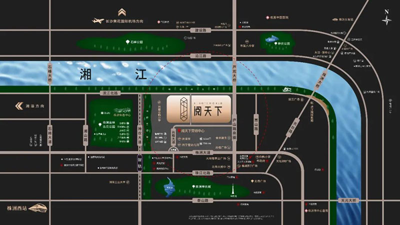 株洲阅天下区位图