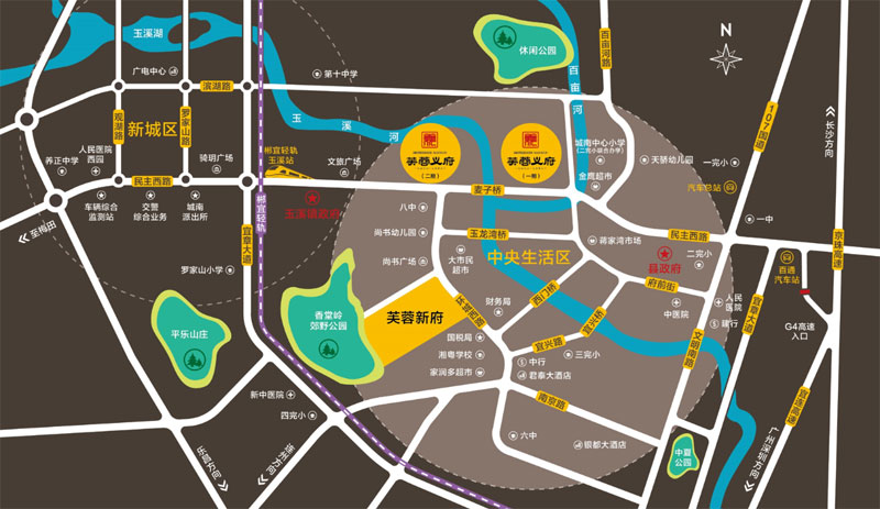 宜章芙蓉新府尚书房区位图