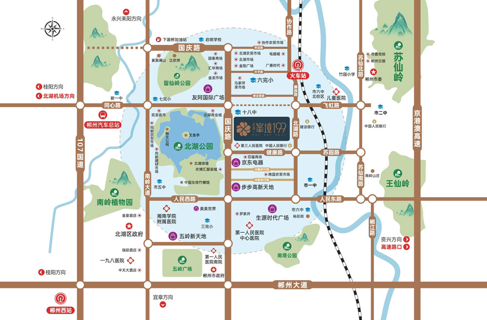 北湖峯境199区位图